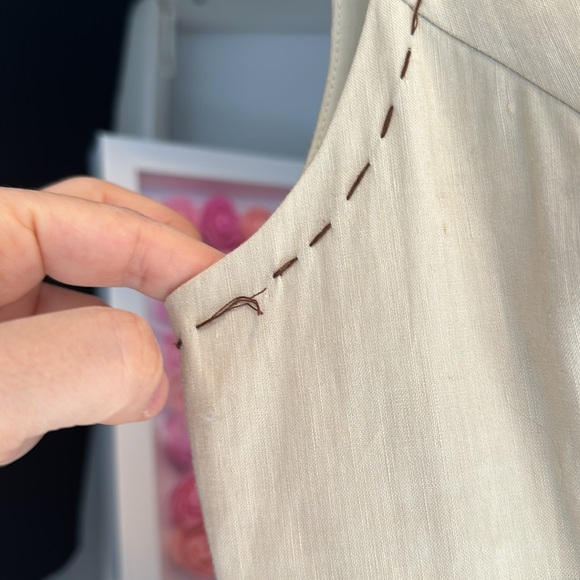 BCBGMAXAZRIA Linen and Cotton Western Dress - Picture 5 of 6